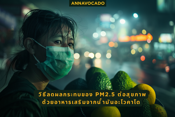 วิธีลดผลกระทบของ PM2.5 ต่อสุขภาพ ด้วยอาหารเสริมจากน้ำมันอะโวคาโด (TH)